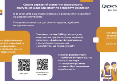 📊 Держстат відновлює опитування щодо зайнятості та безробіття